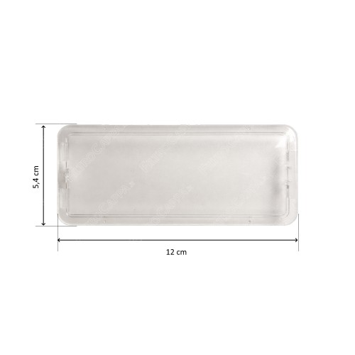 Lichtabdeckung 12 x 5,4 cm (2er-Pack) für TECNOWIND Dunstabzugshaube MARLEN SPK2100 2