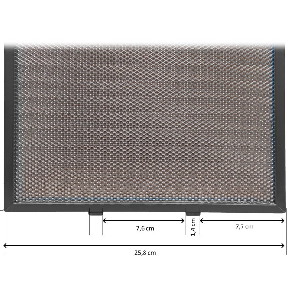 Filtre métallique en aluminium 32 x 25,8 cm Elica Turboair Gorenje Barriviera
