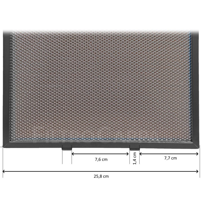 Filtre métallique en aluminium 32 x 25,8 cm Elica Turboair Gorenje Barriviera