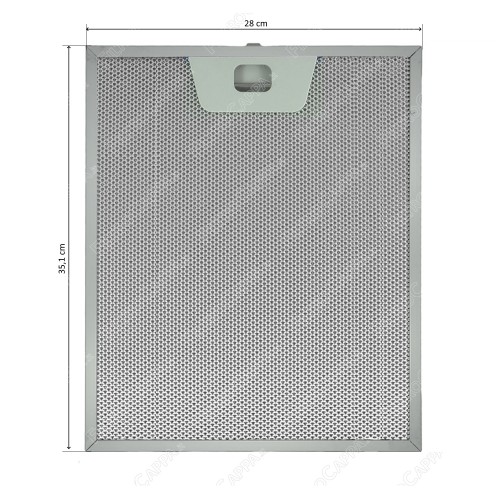 Filtre à graisse en aluminium 28 x 35,1 cm pour hotte aspirante FRANKE 133.0355.682