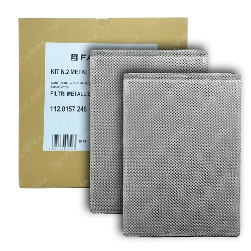 FILTRO METALLICO (CONF. 2 PEZZI) 17 x 23,7 CM FABER INCA SMART 52 6094033 112.0157.246 2