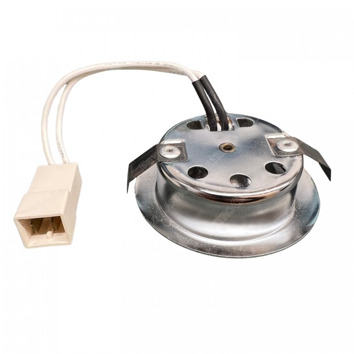 Foco halógeno de 12 V y 20 W cromado para campana extractora Elica FCSP0004