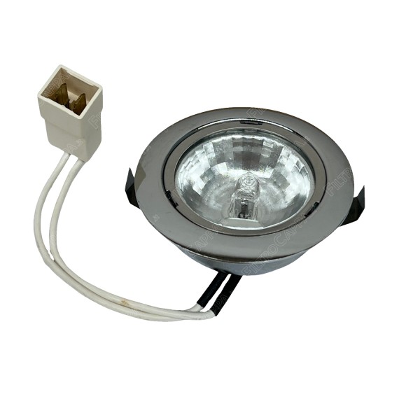 Refletor halógeno 12 V 20 W cromado para coifa Elica FCSP0004