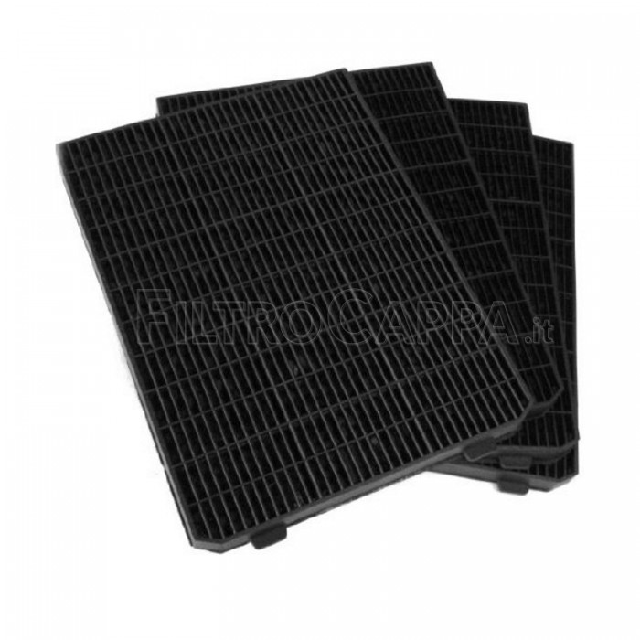 FILTRO CARBONE ATTIVO (4 pz) 18 X 13,5 CM PER CAPPA SMEG 763410556 KITC3R