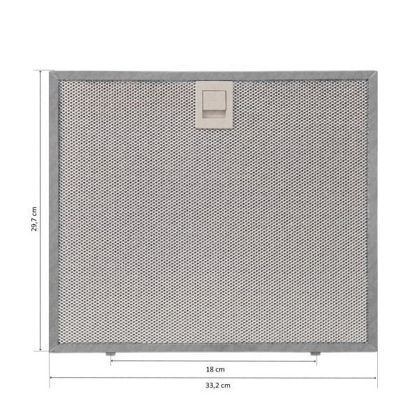 Filtre à graisse en aluminium 33,2 x 29,7 cm pour hotte Faber Franke Ikea FKA139