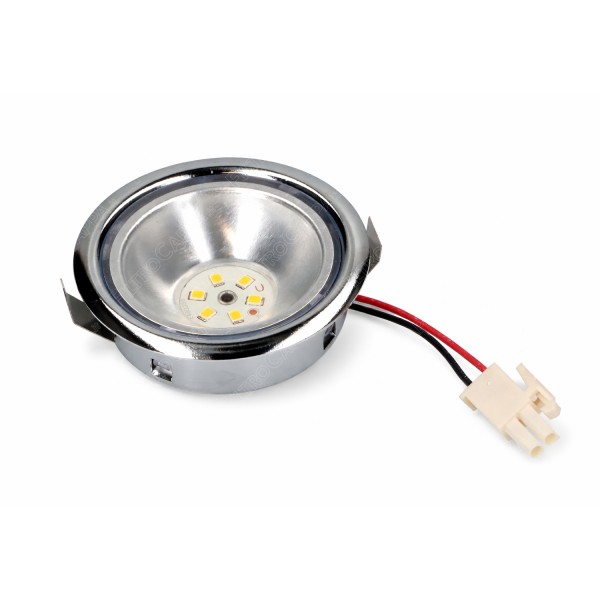 Foco LED para campana extractora Elica Smeg 2,1 vatios 3 V 3500 K 6 LED diámetro 6,5 cm