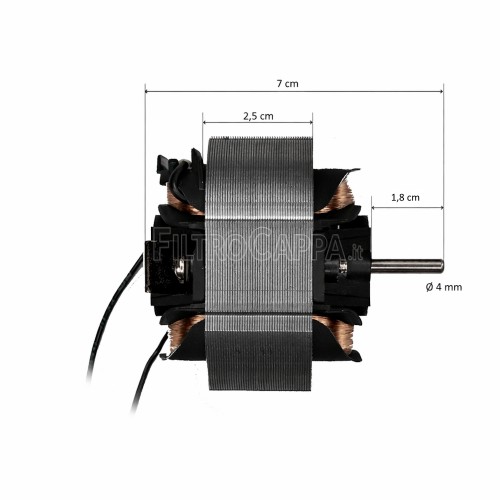 Bearings Motor MT58 for Vortice wall mounted extractors MF 120 1.325.000.427