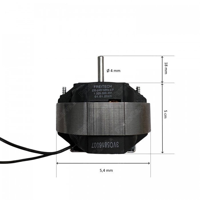 Roulements de moteur pour extracteurs muraux Vortice MF 100/4 1.325.000.431