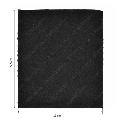 Filtro de carvão ativado de longa duração 19 x 22,5 cm Mod.45 para coifa ELICA ELECTROLUX AEG F00431/S
