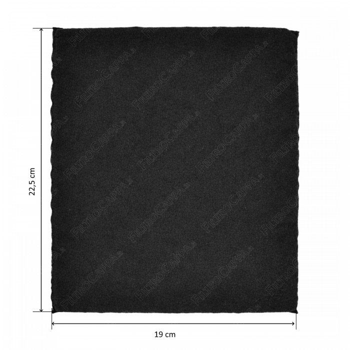 Long Life Charcoal Filter 19 x 22.5 cm Mod.45 for ELICA ELECTROLUX AEG Cooker Hood FKS431