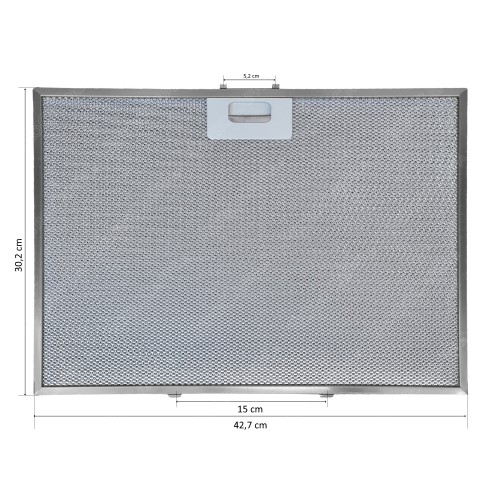 Kombinierter Aluminium Fett und Aktivkohlefilter 42,7 x 30,2 cm für Dunstabzugshauben 000000080875495