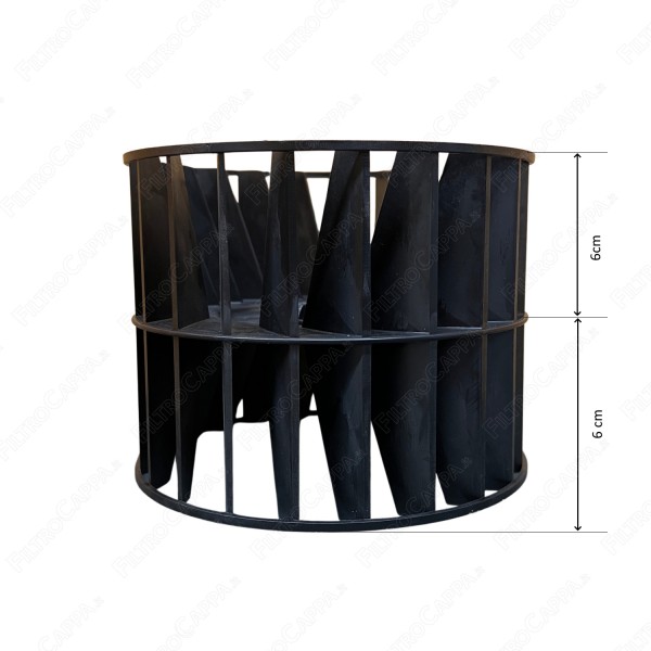 Girante Antioraria diametro 15 cm altezza 12 cm per Cappa Elica SPP0196520
