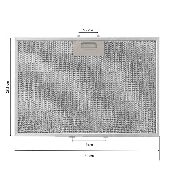 Aluminum Grease Filter 39 x 26.5 cm for ELICA MAJESTIC Cooker Hood ACC0000006