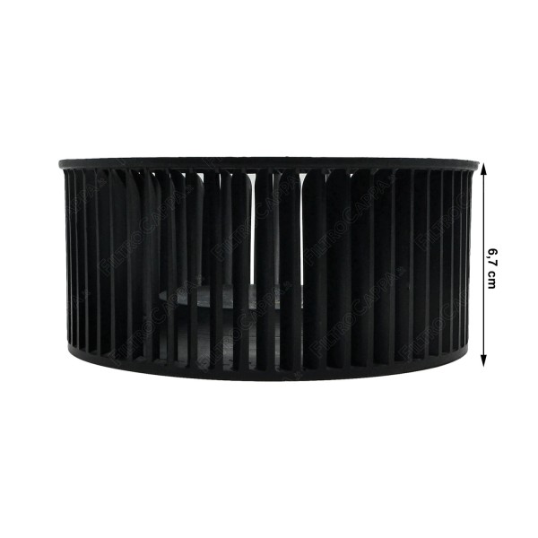 Rotor do ventilador do motor esquerdo com diâmetro de 14,8 cm para coifa FABER 2108 133.0017.621