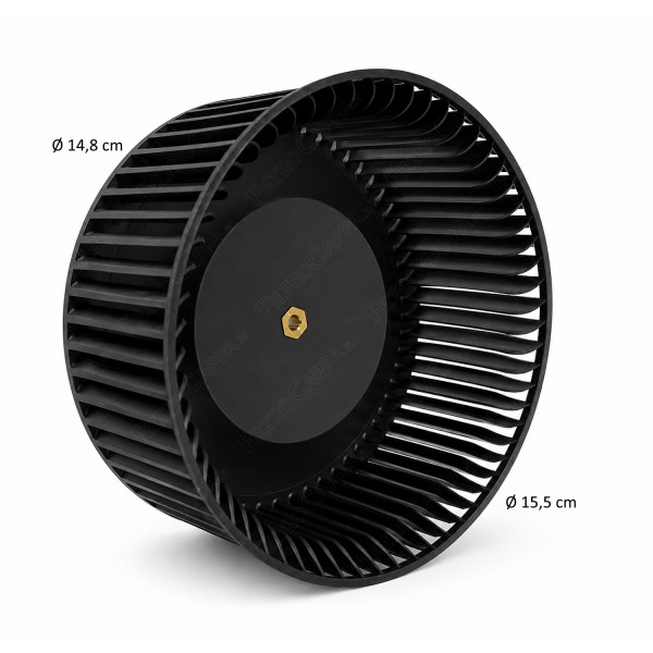 Rotor do ventilador do motor esquerdo com diâmetro de 14,8 cm para coifa FABER 2108 133.0017.621