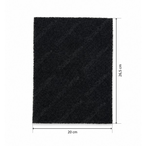 Filtre à charbon en polyester 20 X 27 X 1 cm pour hotte AIRONE ACFCRETT28X20X1002