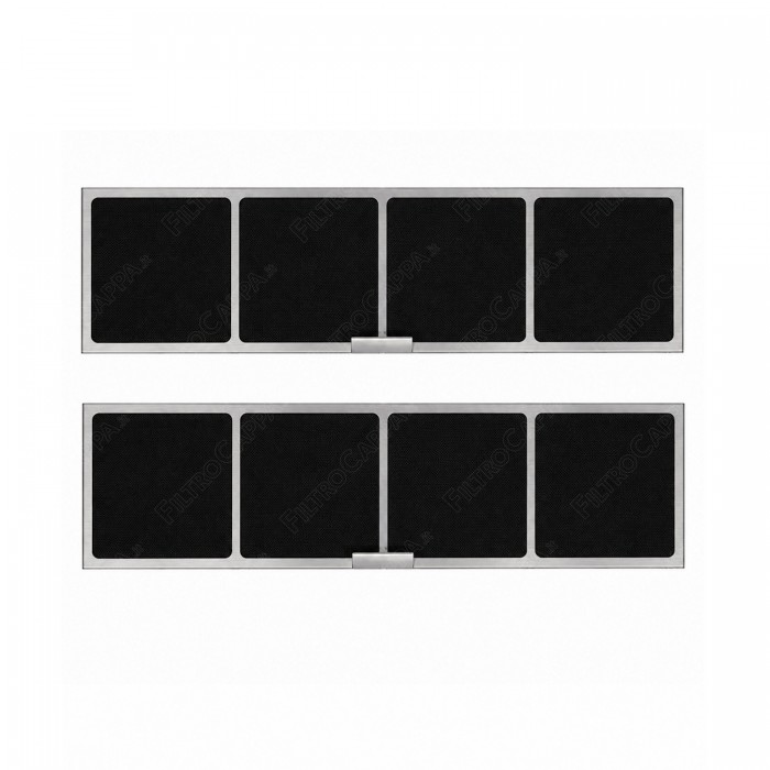 Filtro Carbone Long Life 34,5 x 9 cm per Piano Cottura Aspirante 133.0713.710