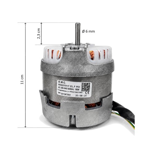 Motor EMC R30DT017 de 3 velocidades para coifas Falmec
