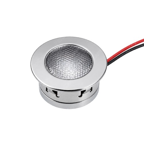 Refletor LED de 3 cm de diâmetro, 1 W, 5500 K, cromado, para coifa de fogão F09.E10136Y40ST