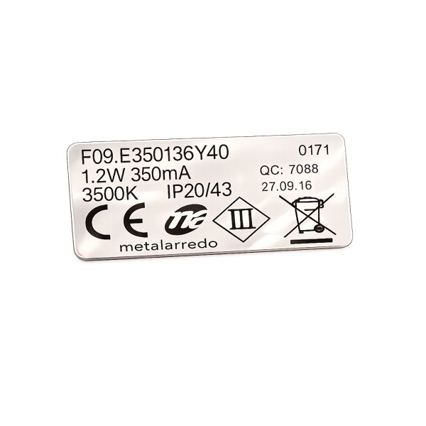 LED Spot Durchmesser 3 cm 1 W 3500 K Chrom für MAX FIRE Dunstabzugshaube F09.E350136Y40
