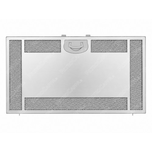 Filtro de metal em aço inoxidável e alumínio, 40 x 21 cm, para coifa AIRONE FLORIDA ASFMV54AA100000000