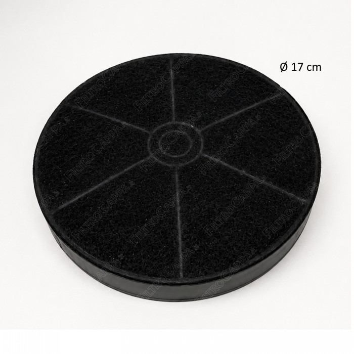 Filtre à charbon actif, 17 cm de diamètre, pour hotte GLEMGAS FKS515