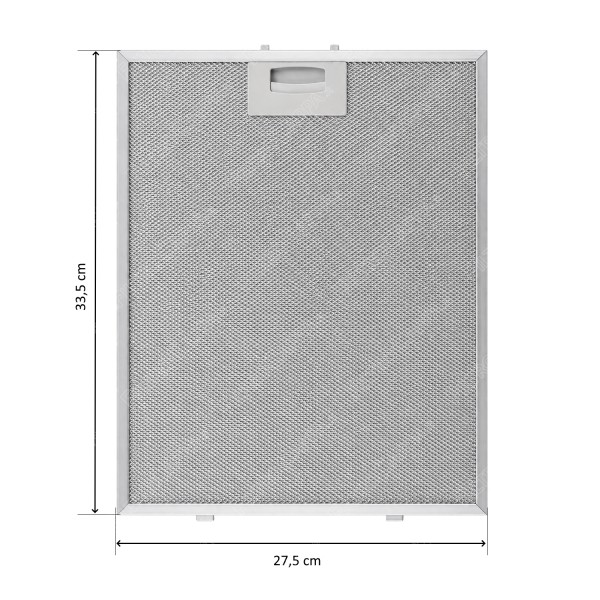 Fettfilter aus Aluminium 27,5 x 33,5 cm für SILVERLINE Dunstabzugshaube YT142.2120.10