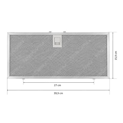 Aluminum Metal Filter 39.9 x 15.9 cm for FRANKE Cooker Hood 133.0668.652