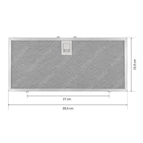 Aluminum Metal Filter 39.9 x 15.9 cm for FRANKE Cooker Hood 133.0668.652