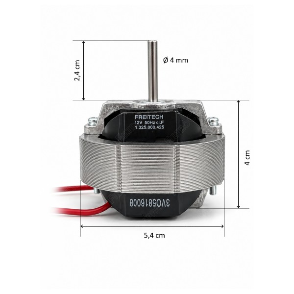 Motor for VORTICE M100 vacuum cleaner 12 volt 1.325.000.425