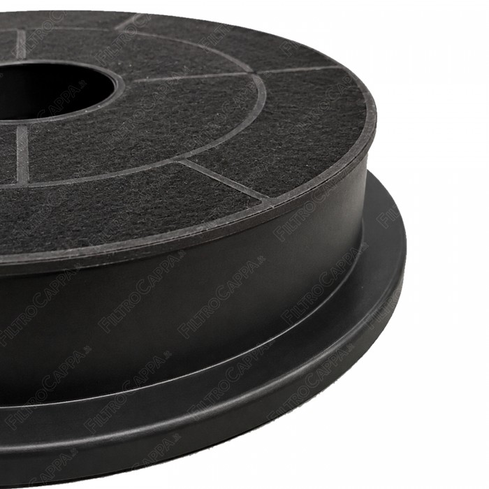 Filtro de carbón de 15,5 cm de diámetro para la campana extractora Elba Grundig FKS136.