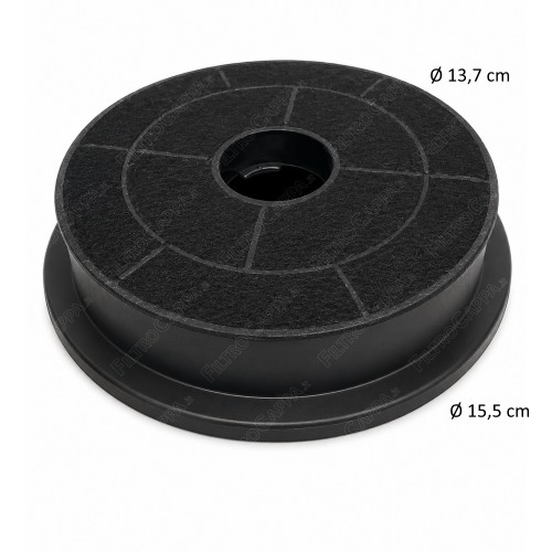 Filtre à charbon de 15,5 cm de diamètre pour hotte Elba Grundig FKS136 2