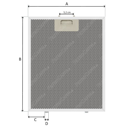 Filtre à graisse en aluminium sur mesure pour hottes, fabriqué sur commande.