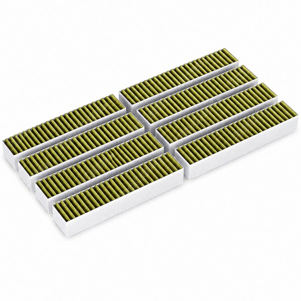 Filtre à charbon plissé 8 pièces pour purificateur d'air Clean Air Plus Bosch Siemens 17005507