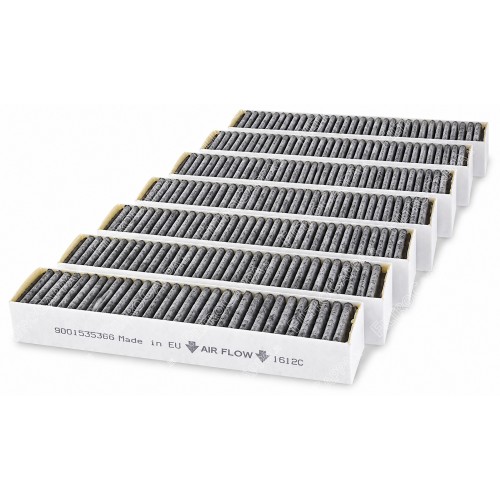 Filtre à charbon plissé 8 pièces pour purificateur d'air Clean Air Plus Bosch Siemens 17005507 2
