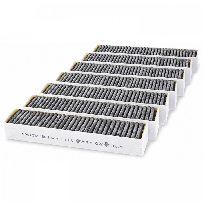 Filtre à charbon plissé 8 pièces pour purificateur d'air Clean Air Plus Bosch Siemens 17005507