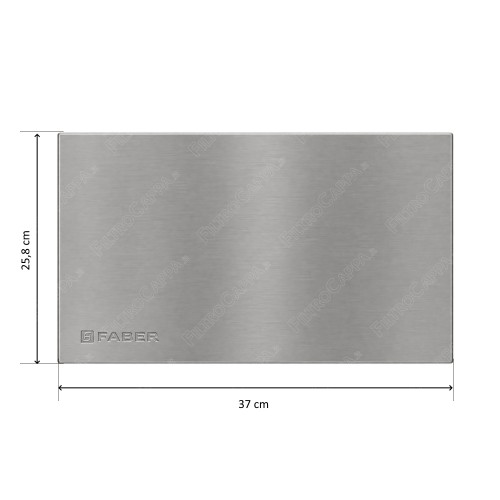 Edelstahl-Oberblende mit Schallabsorber für Faber Matrix Dunstabzugshaube 133.0058.740