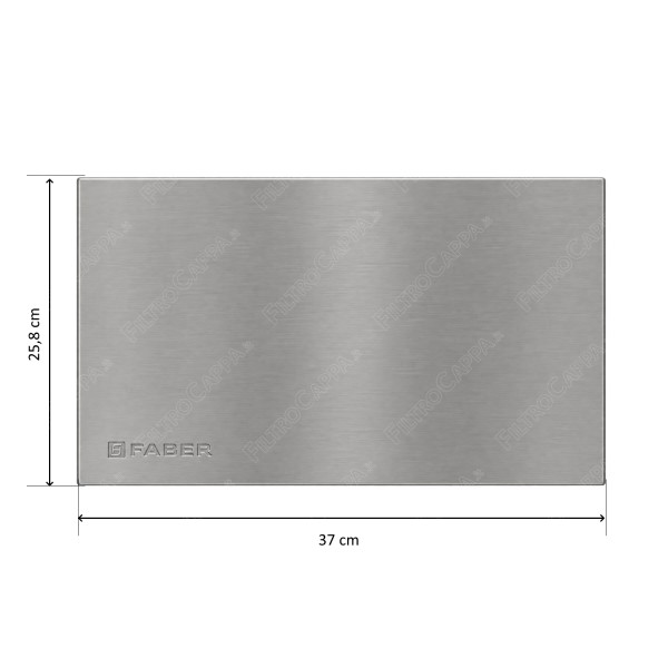 Panneau supérieur en acier inoxydable avec absorbeur de son pour hotte Faber Matrix 133.0058.740