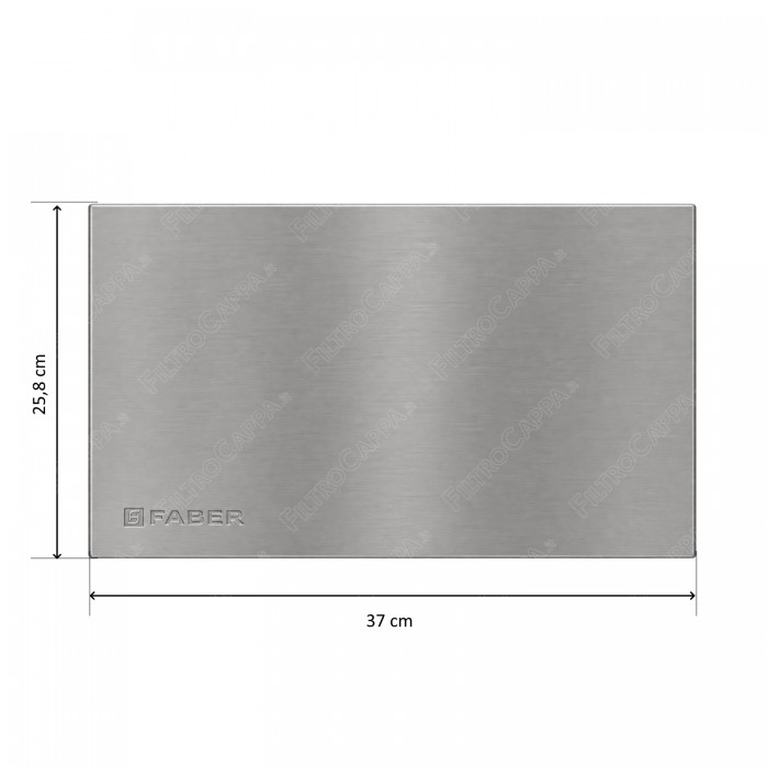 Pannello Inox superiore con fonoassorbente per Cappa Faber Matrix 133.0058.740