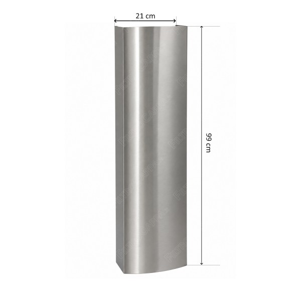 Extensão de chaminé em aço inoxidável de 99 cm para coifa Faber 112.0157.262
