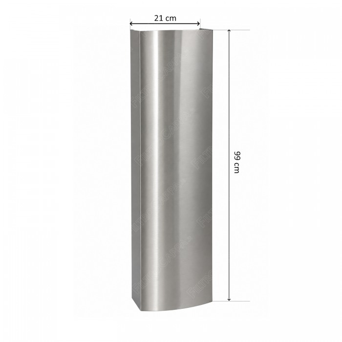 Extensão de chaminé em aço inoxidável de 99 cm para coifa Faber 112.0157.262