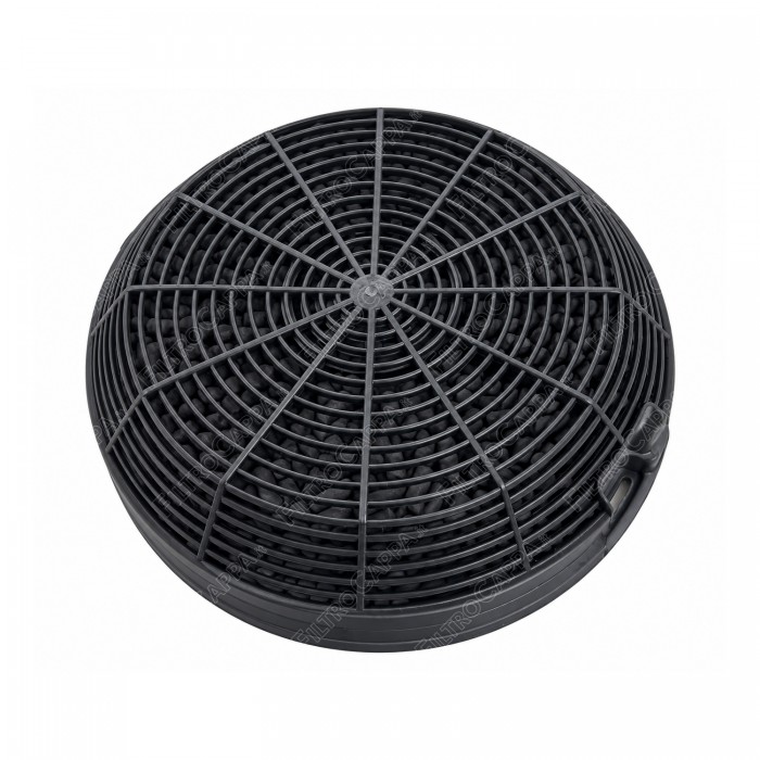 Active carbon filter (2-piece pack) for Elica Electrolux Whirpool Tecnowind, diameter 15 cm, mod. 47