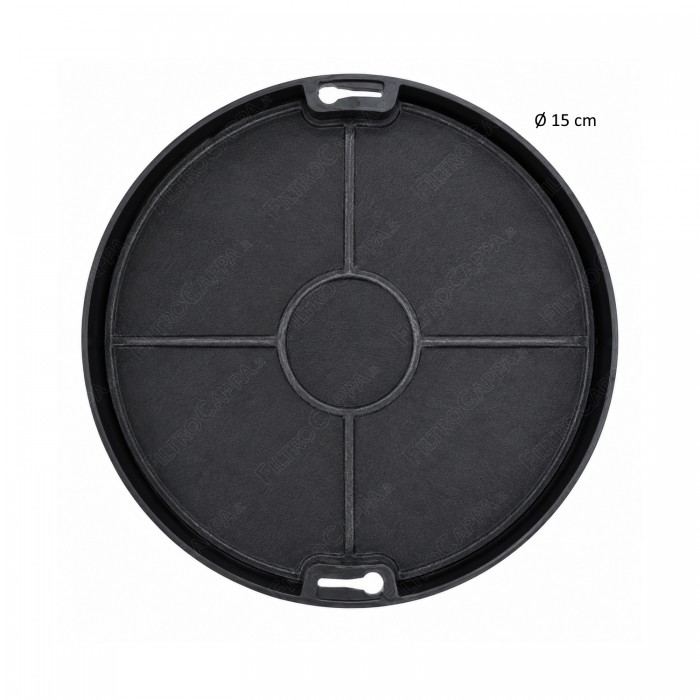 Filtro carbone (conf. 2 pezzi) attivo Elica Electrolux Whirpool Tecnowind diametro 15 cm mod. 47