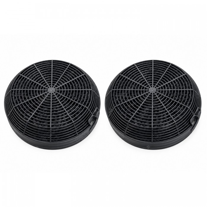 Active carbon filter (2-piece pack) for Elica Electrolux Whirpool Tecnowind, diameter 15 cm, mod. 47