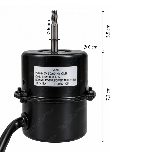 Motor für Staubsauger Vortice Lineo 100 Q 1.325.000.485