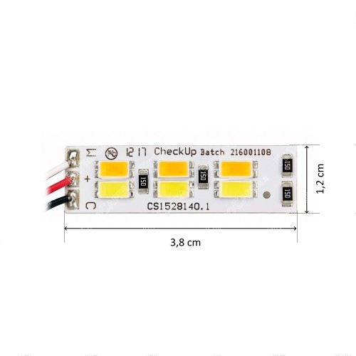 Placa de LED para Refletor Retangular 1,4 W 12 V 2700 5600 K FALMEC HOOD 105040239