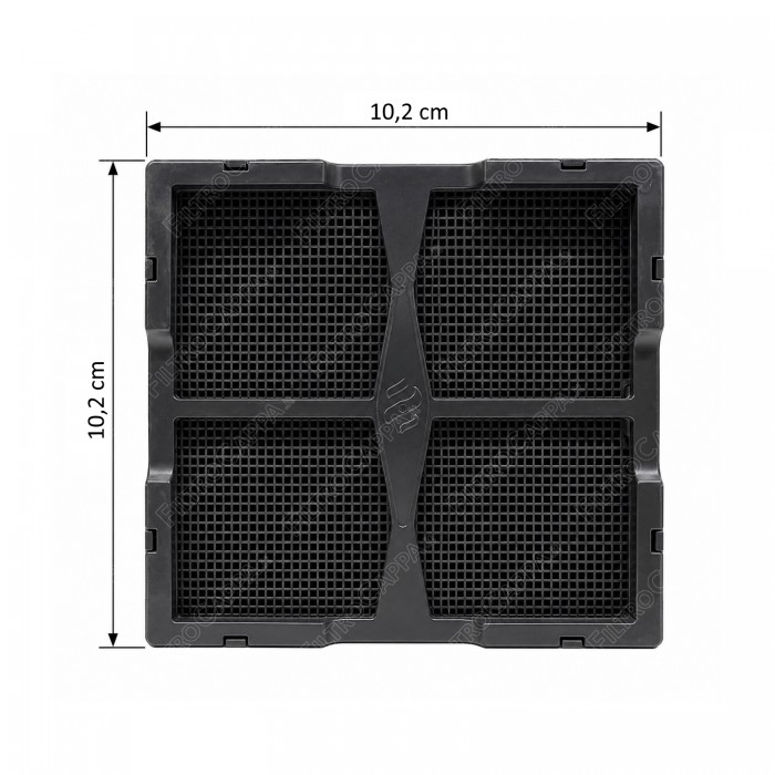 Kit de filtre à charbon céramique pour plaques de cuisson aspirantes AEG Electrolux Elica Nicola Tesla KIT0120952A