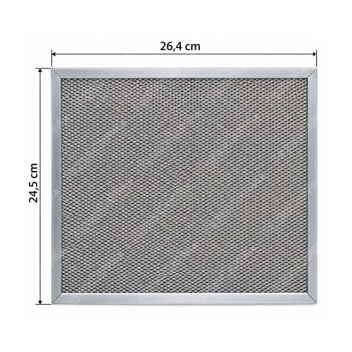 Filtre en aluminium 26,4 x 24,5 cm pour hotte Elica BIO ISLAND ACC0208664