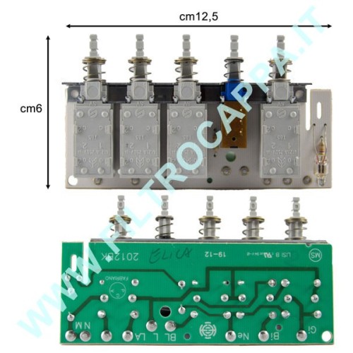 CLAVIER ELICA TURBOAIR SMEG 2012BK/R ECB0118149