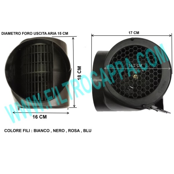 MOTOR VENTILADOR FABER COOKER HOOD 3 VELOCIDADES 133.0204.928